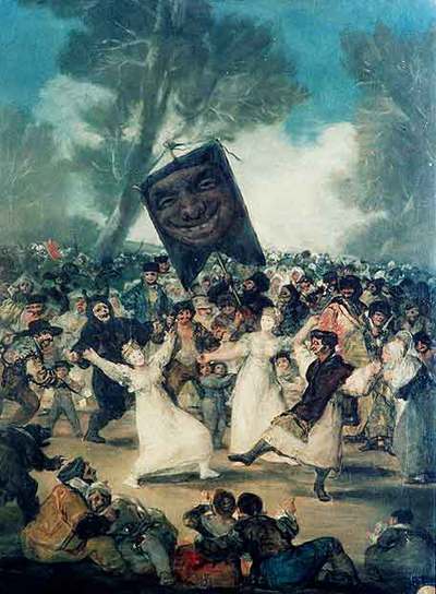 'El entierro de la sardina', de Goya, en la Academia de San Fernando.
