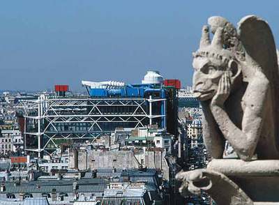 El Centro Pompidou de París.