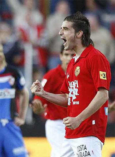Portillo canta su gol al Sevilla.