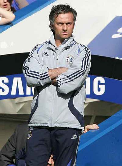 José Mourinho, durante el partido con el Tottenham.