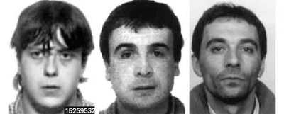 De izquierda a derecha, Iñaki Telletxea Goñi, Marcos Sagarzazu Oyarzabal y Francisco Javier Irastorza Dorronsoro.