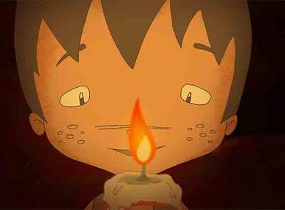 Imagen del corto   Cumpleaños feliz,   realizado por Israel Puya, Alejandro Muñoz y Anabel Jiménez.