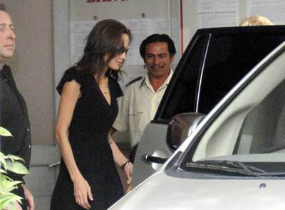 Angelina Jolie, ayer en Vietnam.