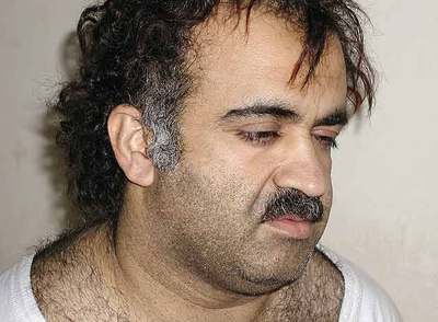 Jalid Sheij Mohamed, considerado el  número tres  de Al Qaeda, tras su arresto en 2003 en Pakistán.