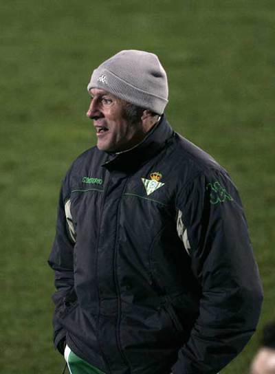 Luis Fernández, en el partido de ayer celebrado en Getafe.