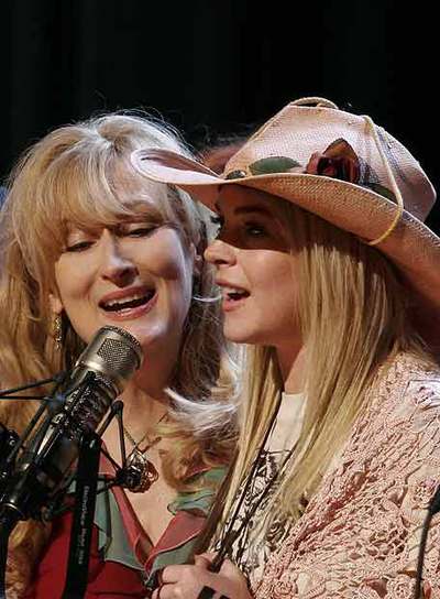 Meryl Streep y Lindsay Lohan, en  El último show. 