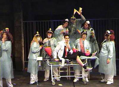 El grupo Yeses, durante un ensayo de '¡Tararí!'.