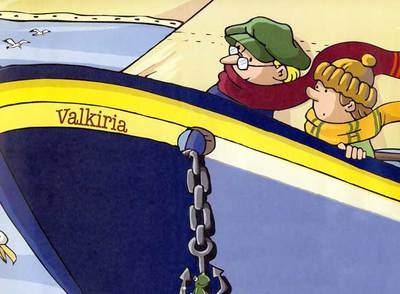 Ilustraciones de  Viaje al centro de la Tierra   realizadas por Inés Gon zález & Radu.