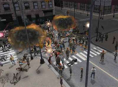 Escena de una pelea del videojuego  Left behind .
