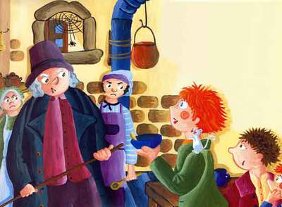 Ilustracion realizada por Alicia Ginebreda para  Oliver Twist. 