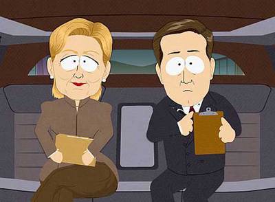 Hillary Clinton, en la serie  South Park. 