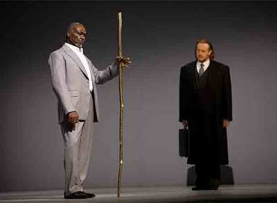 Un momento de la representación de  El oro del Rin. 