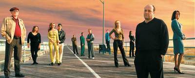 Los protagonistas de  Los Soprano,  en una fotografía de promoción de la serie.