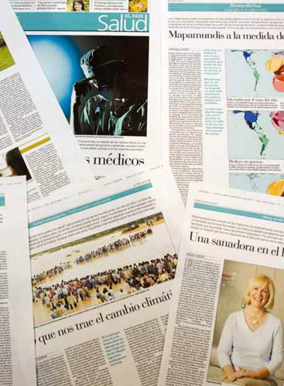 Páginas del nuevo suplemento de Salud, que comenzará a publicarse el 14 de abril.