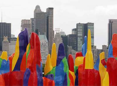 Splotch #3,  una de las esculturas presentadas por el artista en la azotea del Museo Metropolitan de Nueva York en 2005.