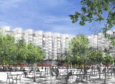Proyecto de las viviendas de Jean Nouvel en L'Hospitalet.