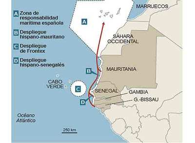 Las llegadas de inmigrantes a Canarias se mantienen un 57% por debajo del año pasado