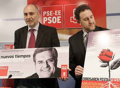 Adolfo Ares (izquierda) y Alfonso Gil, ayer, en la presentación de la precampaña.