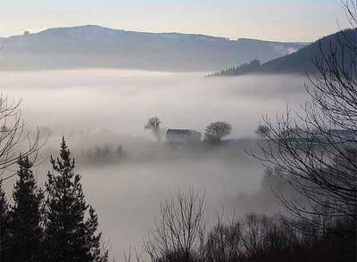 Amanecer en los alrededores de A Fonsagrada (Lugo).