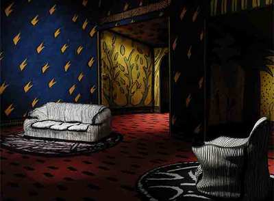 La obra  The air is on fire,   de David Lynch. 