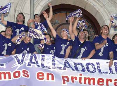 Valladolid festeja a lo grande el regreso a la Primera División