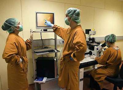 Investigadores del Centro de Medicina Regenerativa de Barcelona.