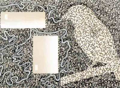  En forma de fábula  (1988), de Luis Gordillo.