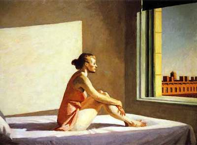  Sol matutino , óleo pintado por Edward Hopper en 1952.