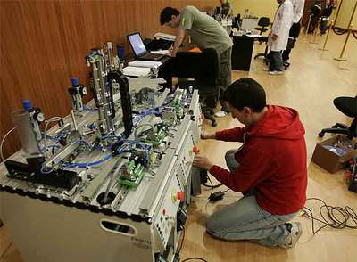 Un momento del concurso  Spainkills  entre alumnos de formación profesional.
