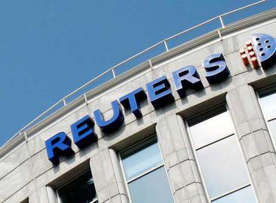 Fachada de la sede central de la agencia de noticias Reuters, en Londres.
