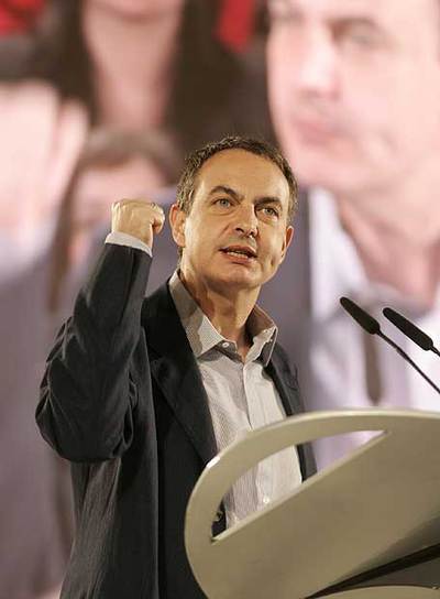 José Luis Rodríguez Zapatero, en el mitin de Talavera.