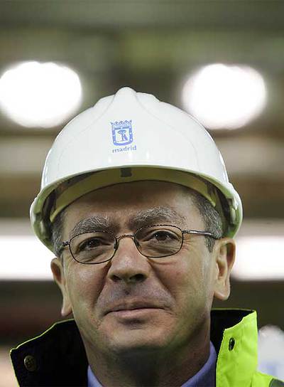 Alberto Ruiz-Gallardón visita en marzo pasado las obras de remodelación de la avenida de Portugal.