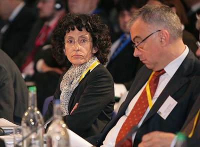 La ministra española de Educación, Mercedes Cabrera, en la reunión de Londres.