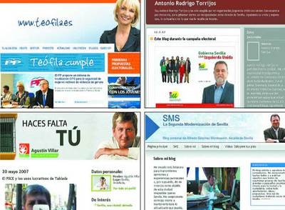 Algunos de los blogs de los candidatos que se presentan a las elecciones municipales.