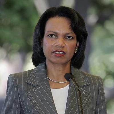 Condoleezza Rice.