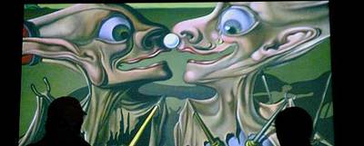 Proyección del filme  Destino,  de Salvador Dalí, en la Tate Modern.