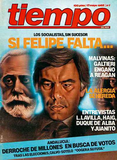 Portada del primer número de  Tiempo.  