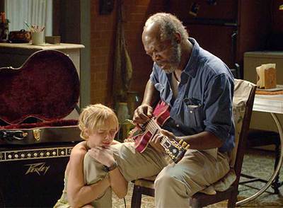 Christina Ricci y Samuel L. Jackson, en  Black snake moan. 