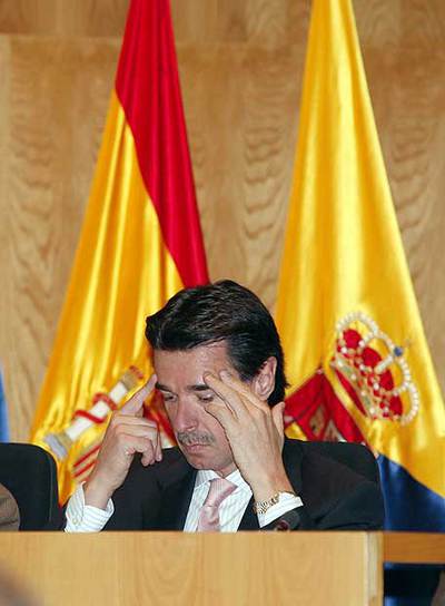 José Manuel Soria, presidente del PP de Canarias, en un pleno.