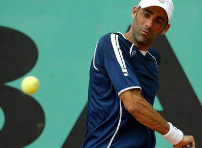 Óscar Hernández, en su partido frente a Kohlschreiber.