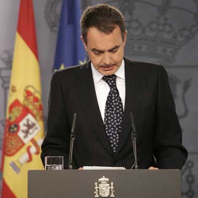 José Luis Rodríguez Zapatero, ayer en La Moncloa durante su declaración.