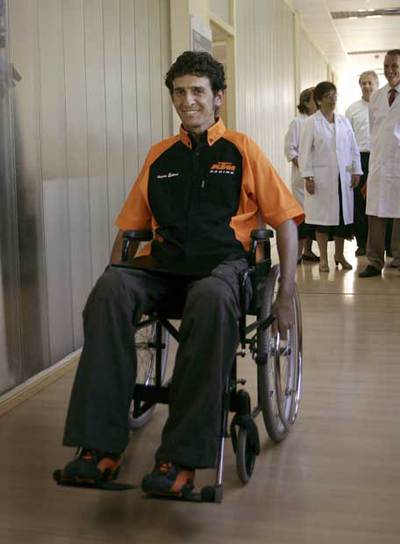 Isidre Esteve, en el hospital de La Vall d'Hebrón.