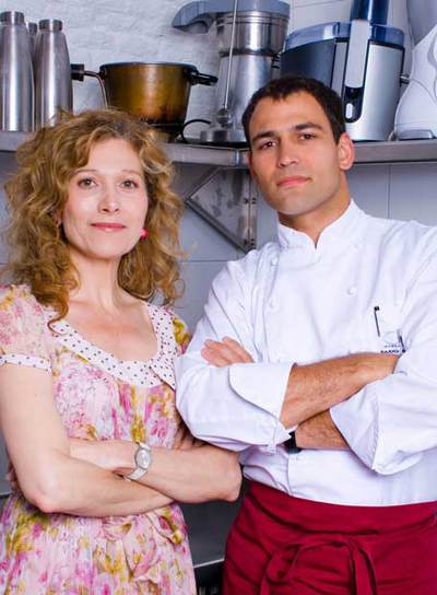 Yolanda Sanz (izquierda) y Darío Barrio, colaboradores de  Soy lo que como. 