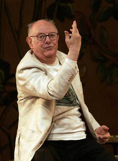 Dario Fo, fotografiado en 2004 en Barcelona.