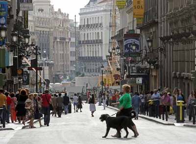 Panorámica de la Carrera de San Jerónimo.