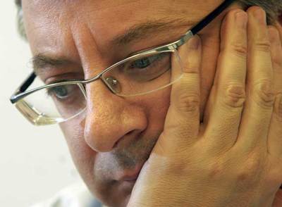 José Blanco, durante la entrevista.