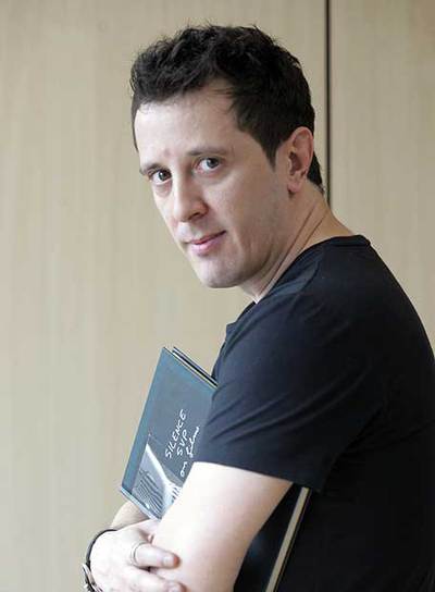 Iñigo Cabo, ayer en Bilbao, antes de la entrevista  .  