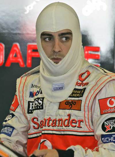 Fernando Alonso, el domingo en el circuito de Indianápolis.