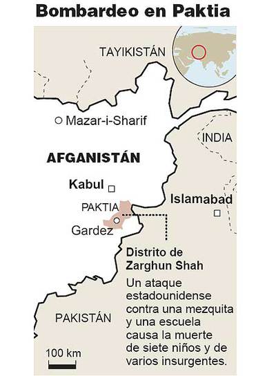 Mueren siete niños en Afganistán por el bombardeo estadounidense de una escuela