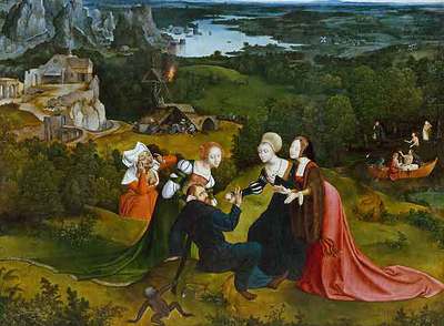  Tentaciones de san Antonio,  de Joachim Patinir.
